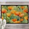 Edge Collections - 18" x 27" - Multicolor - California Poppies Doormat Indoor Outdoor Rug Non Slip Washable Low Pile - 1 Piece